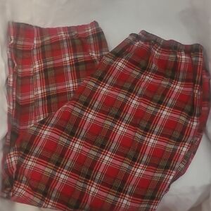 Cato Red Plaid Flannel Pajama Pants